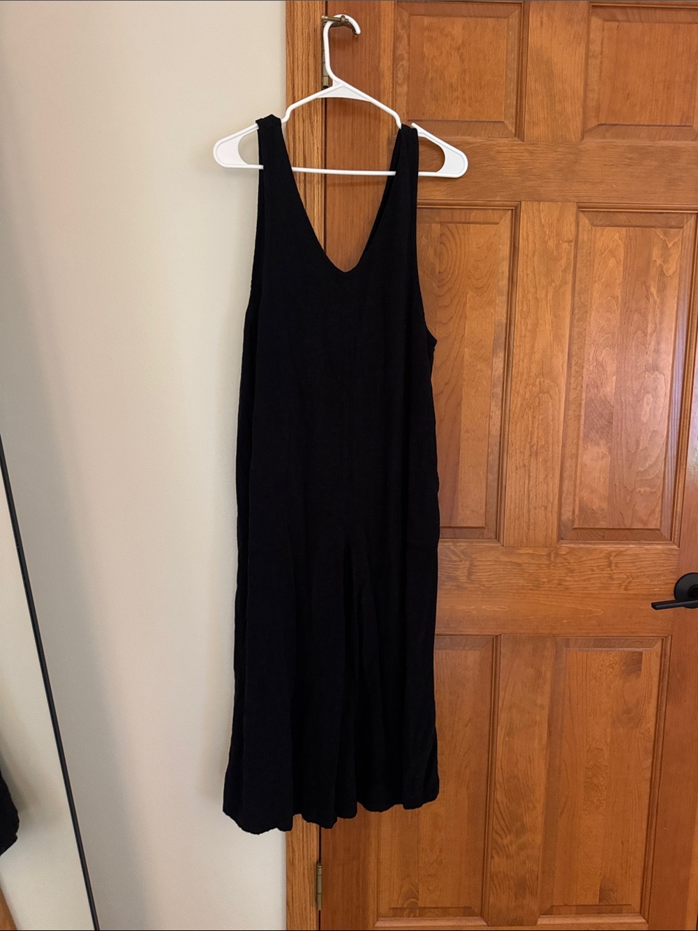 Black Treasure & Bond Women's V-Neck Sleeveless Romper